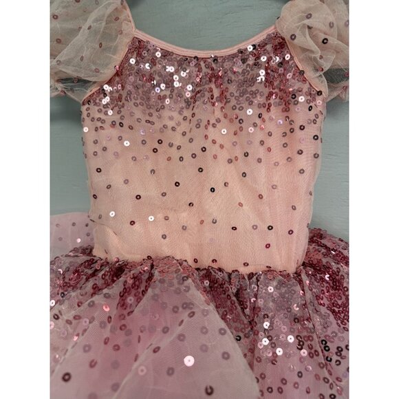 Tilly Pink Ballet Dance Tutu Dress Sequins size 6 - Picture 2 of 6